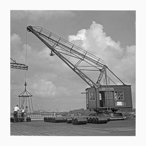 Barils de Shell Oil à Hambourg, 1930, Photographie