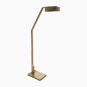 Lámpara de pie de latón atribuida a Cassella, EE. UU., Años 80
