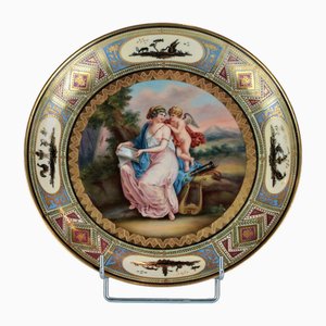 Large Viennese Plate with Cupid and Venus