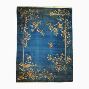 Tapis Art Déco en Bleu Clair, 1930s