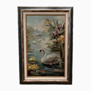 Marie Murier, Naturalist Scene, 1940, Oil on Cardboard, Framed