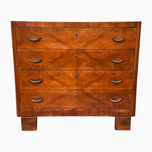 Italian Chest of Drawers in Walnut, 1930s