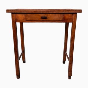 Vintage Console Table in Beech Wood, 1940s