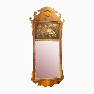 Specchio vintage in stile georgiano in noce, anni '20