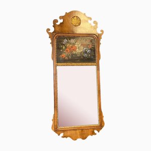 Vintage Georgian Style Walnut Mirror, 1920s