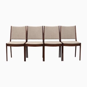 Chaises en Teck par Johannes Andersen, Danemark, 1970s, Set de 4