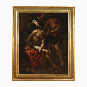 Artista italiano, Incoronazione di spine, 1650, Olio su tela