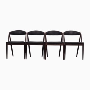 Chaises en Palissandre par Kai Kristiansen, Danemark, 1970s, Set de 4