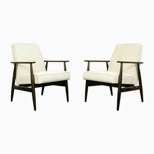 Type 300 190 Armchairs in Corduroy by H. Lis, 1960s, Set of 2