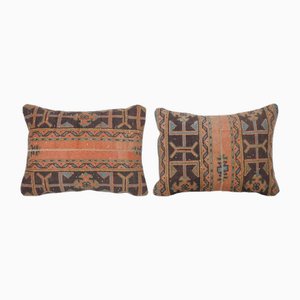 Housses de Coussins Lombaires pour Tapis en Laine, Set de 2