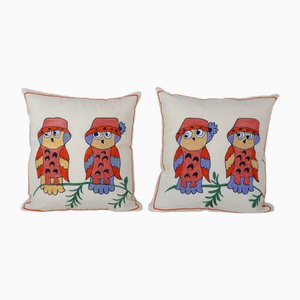 Suzani Cushion Covers in 19th Century Suzani, Set of 2