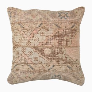 Housse de Coussin Oushak Carrée Vintage en Laine, Turquie