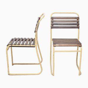 Stacking Chairs from J.L. Quittner, 1920s, Set of 2