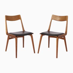 Chaises de Salle à Manger Boomerang en Teck par Alfred Christensen pour Slagelse Mobelvaerk, 1950s, Set de 2