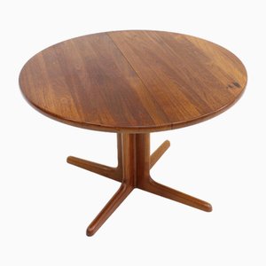 Vintage Danish Round Extendable Dining Table from Skovby Mobelfabrik, 1960s