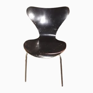 Chaises de Salle à Manger Empilables Vintage par Arne Jacobsen pour Fritz Hansen, Set de 4