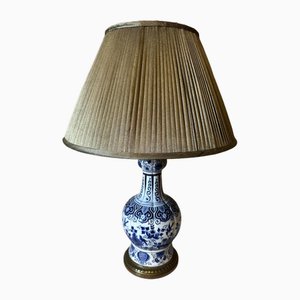 Lampe aus Porzellan von Delft