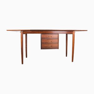 Danish Model 0S 51 Rosewood Desk with Extension and Floating Box by Arne Vodder for Sigh & Son, 1960s