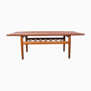 Danish Teak Coffee Table by Grete Jalk for Glostrup Mobelfabrik, 1960s