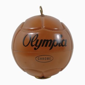 Portasigarette vintage con pallone da calcio, anni '60