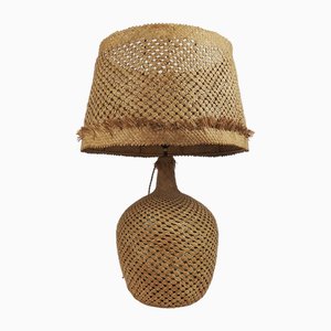 Handmade Basketry Lamp, 1960s