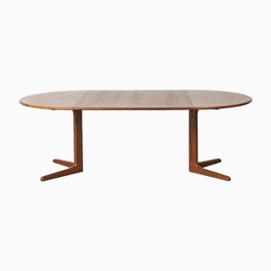 Table de Salle à Manger Extensible en Teck de Silkeborg Møbelfabrik, 1960s, Set de 3