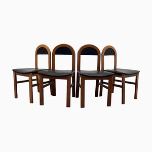 Vintage Italian Chairs, 1960s, Set of 4