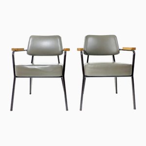 Vintage Executive Armchairs by Jean Prouvé for Vitra, 2011, Set of 2