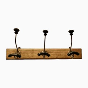Vintage French Bentwood and Turned Wood Coat Hooks, 1890s