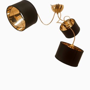 Deckenlampe aus Messing mit verstellbaren Armen