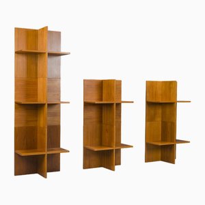 Modulare Mid-Century Teak Regale, 1970er, 7 Set