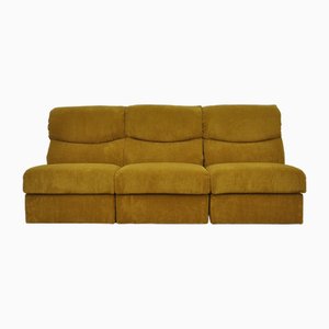 Corduroy Modular Sofa, 1970s, Set of 3