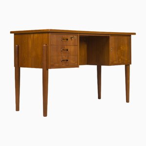 Small Mid-Century Danish Teak Desk, 1970s