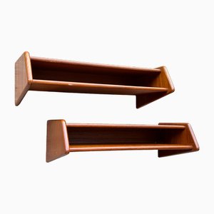 Dänische Mid-Century Teak Nachttische von Aksel Kjærgaard für Odder Møbelfabrik, 1960er, 2er Set