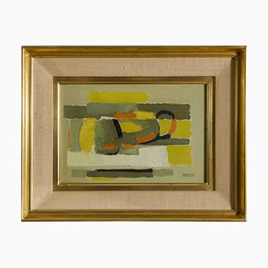 Roland Bierge, Abstract Still Life, 1945, Oil on Canvas