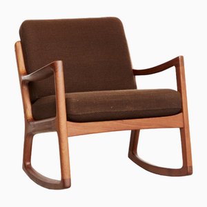 Mid-Century Senator Rocking Chair by Ole Wanscher for France & Son, 1960s