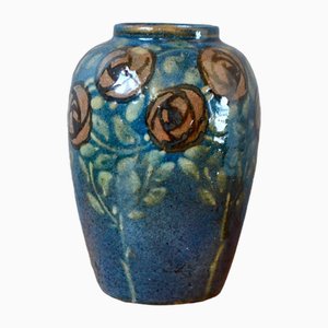 Vase aus glasiertem Steingut