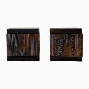 Copper Boxes by Victor Cerrato Workshop, 1960s, Set of 2