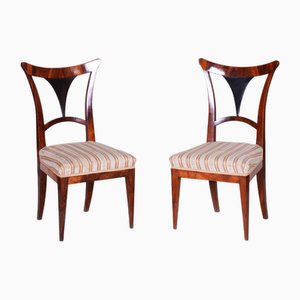 Set of Biedermeier Chairs in Walnut, Austria, 1810s