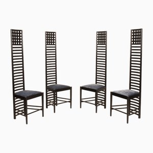 Hill House Stühle von Charles Rennie Mackintosh für Alivar, 1980er, 4er Set