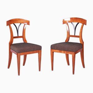 Set of Biedermeier Dining Chairs in Cherry-Tree, Czech, 1830s