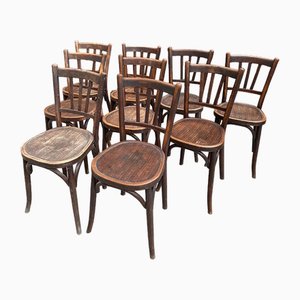 Early 20th Century Dining Chairs, Set of 9