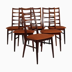 Dining Chairs Model Lis attributed to Niels Koefoed, 1960s, Set of 6