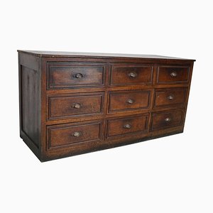 French Oak & Fruitwood Apothecary Filing Cabinet