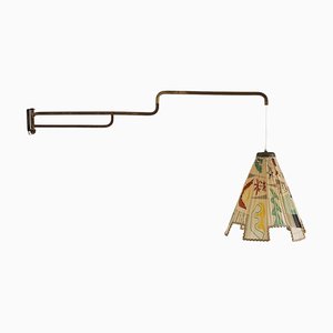 Mid-Century Swedish Swivel Arm Wall Lamp, 1950s