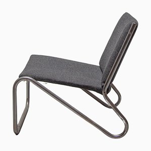 Sillones vintage de acero tubular cromado, 1964. Juego de 6