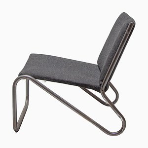 Vintage Chrome Tubular Steel Lounge Chairs, 1964, Set of 6
