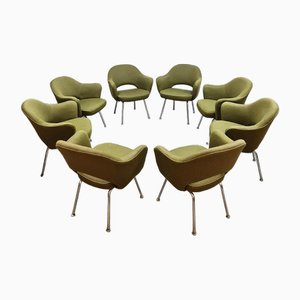 Vintage Executive Chairs by Eero Saarinen for Knoll International, 1970s, Set of 8