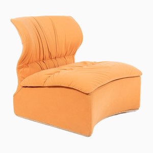 Sillón Vela Bassa de terciopelo de Giovanni Offredi para Saporiti, Italia, años 70