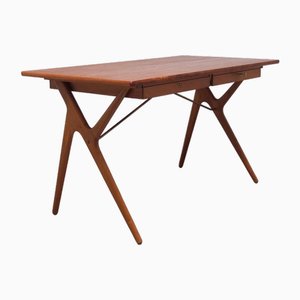Danish Modern Desk in Teak and Oak by Kurt Østervig, 1950s